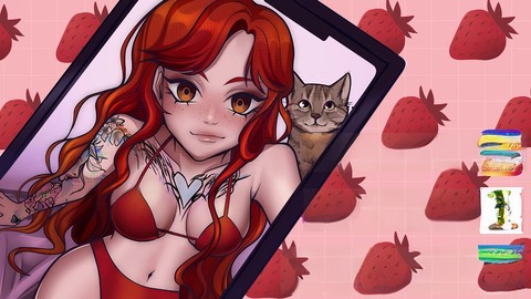 Red head babe rides and deepthroats gigantic dildo