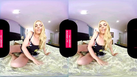 Teen blonde stunner Bailey Rayne's insatiable libido knows no limits